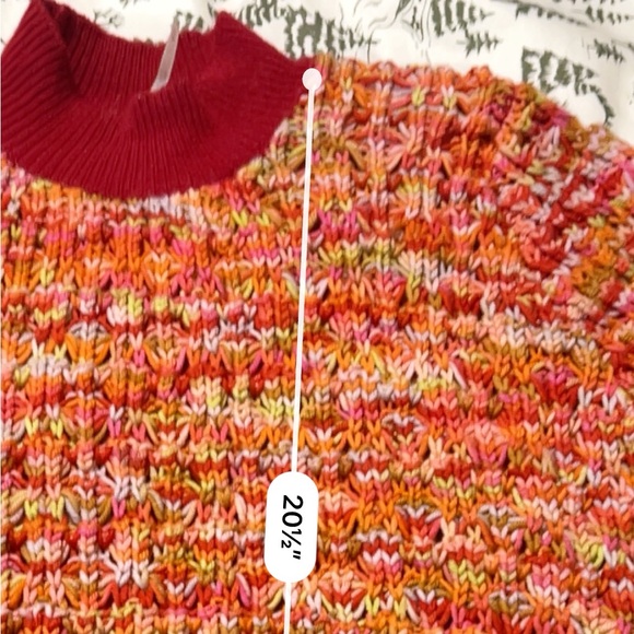 Free People Wool Knit Rainbow Dash Sweater M - Picture 11 of 13